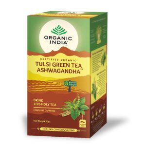 Tulsi Green Tea Ashwaganda Eco 25b - ORG. INDIA