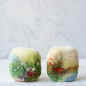 Dúo, pack 2 miniesponjabón afieltrado - PÉCORA