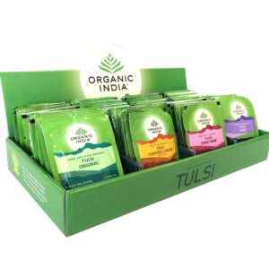 Caja dispensadora muestras Infusiones Organic India