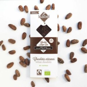 Tableta chocolate negro 100% Sto Domingo s. azúcar Eco 80gr-ISABEL